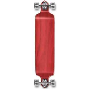 Yocaher Drop Down Blank Longboard Complete - Stained Red