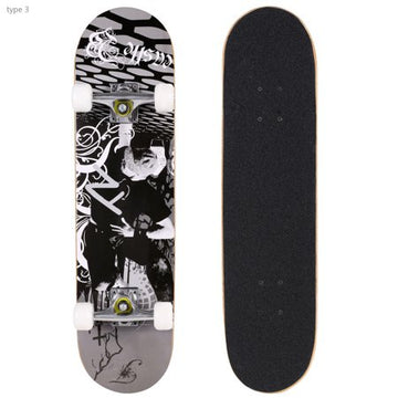 30.6" PRO Print Wood board,PU wheels Longboard Complete Deck Skateboard PESTE